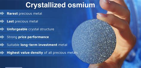 Crystalline Osmium: The Rarest Precious Metal on Earth